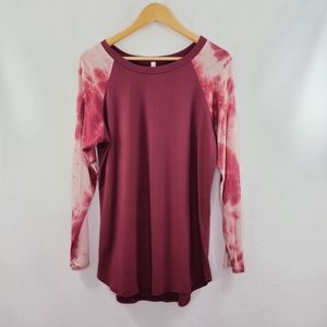 Cool Melon tie-dye long sleeves top